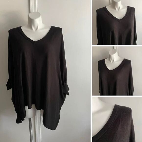 Oversize Black Summer Sweater, Size OS, Michael Kors - Picture 1 of 6